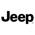 Dunkles, transparentes Logo von der Automarke Jeep