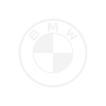 Weißes, transparentes Logo von der Automarke BMW
